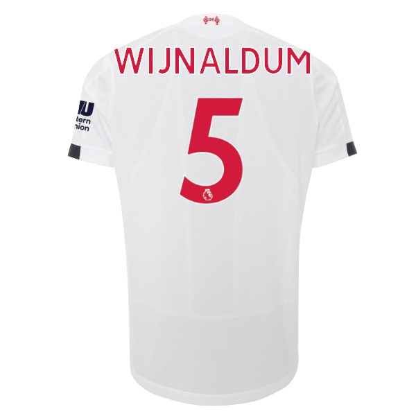 Camiseta Liverpool NO.5 Wijnaldum 2ª 2019 2020 Blanco